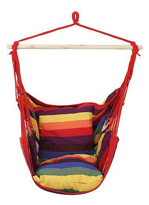 Hamaca De Lujo Colgantes Patio Árbol Cielo Columpio Silla Po
