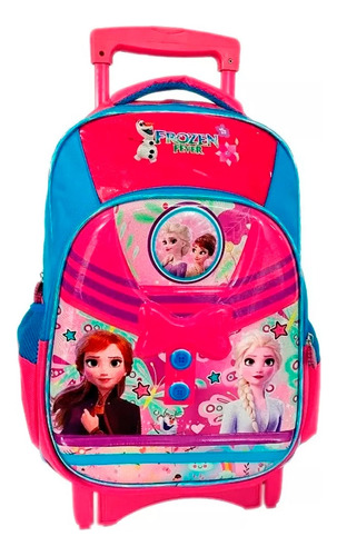 Maleta Ruedas Grande Frozen Morral Llantas Goma Escolar