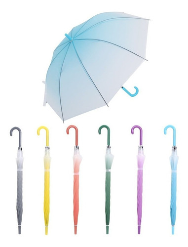 Imagen 1 de 4 de Paraguas De Lluvia Infantil Diseño Colores En Degrade Edu