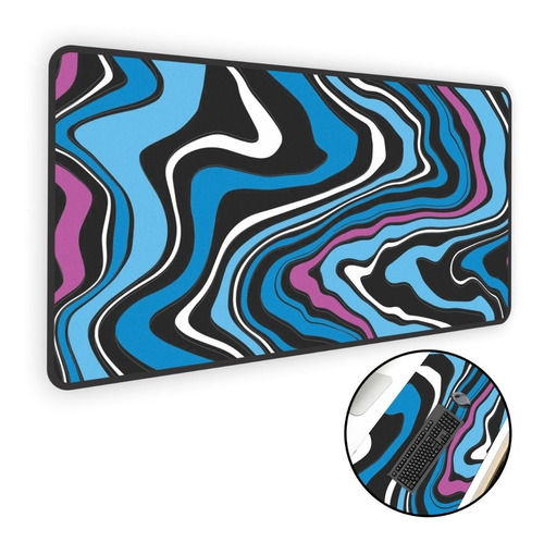 Mouse Pad Gamer Speed Extra Grande 90x50 Abstract Liquid #1