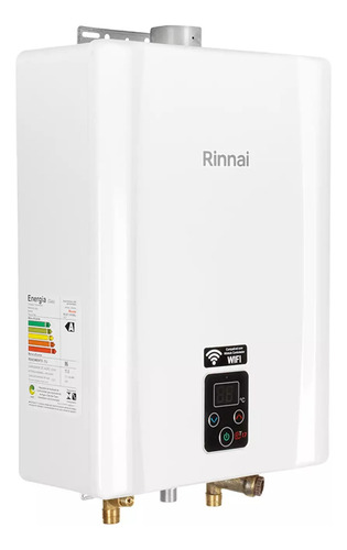 Aquecedor Agua Rinnai A Gás Digital Reu-e170 Feh 17 Litros