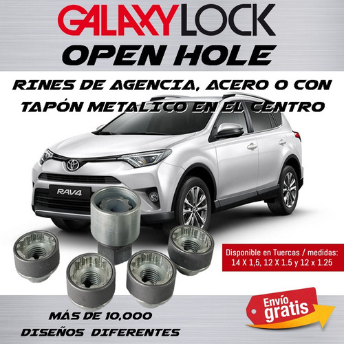 Tuercas Galaxylock Open Hole Rav 4 Envio Express