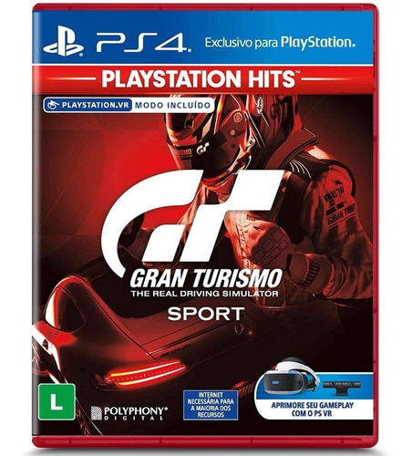 Jogo Gran Turismo Sport - Ps4 Playstation 4 - Mídia Física