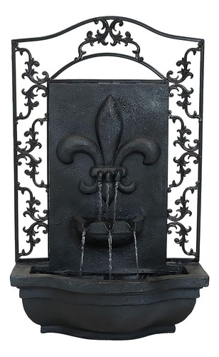 Sunnydaze French Lily Outdoor Wall Water Fountain - Cascada 