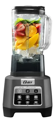 Oster Licuadora Profesional, Xtreme Mix, 1500W, Motor Reversible, Vaso de Vidrio 2 L, Gris, Blstxpg-bw