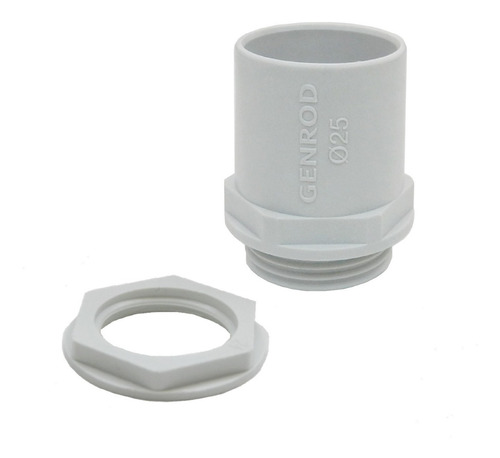 Conector Para Tubo Rígido Y Corrugado Pvc 25mm Genrod X10