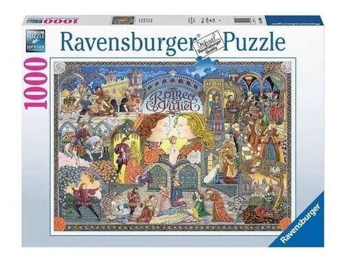 Imagen 1 de 7 de Puzzle Ravensburger 1000 Romeo Y Julieta Para Hacer Cuadro