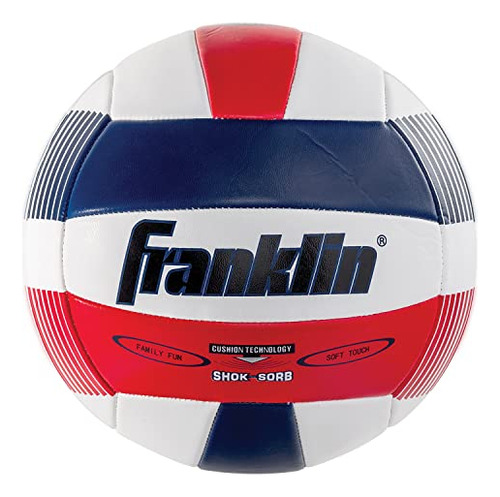 Voleibol Franklin Sports Super Soft Spike Rojo/blanco/azul