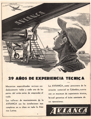 Avianca Aviso De 1948 