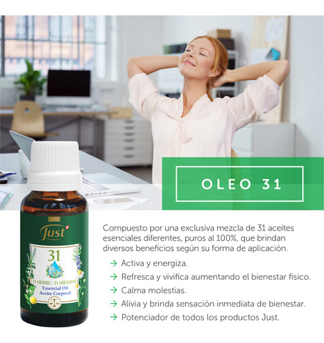Óleo 31 Hierbas Swiss Just 10 Ml
