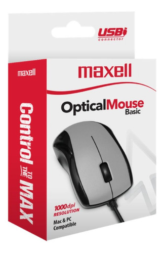 Mouse Maxell Mowr-101 Optical Basic Gris Gris
