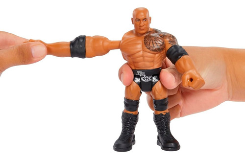 Muñeco Wwe Bend 'n Bash Rock Dwayne Johnson Mattel