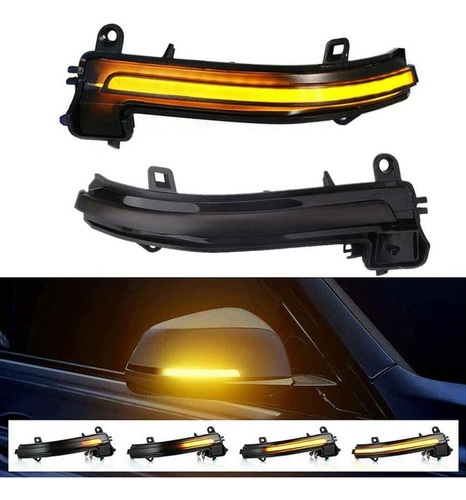 2 Luces De Giro Led Para Retrovisor Dinámico Bmw Ámbar