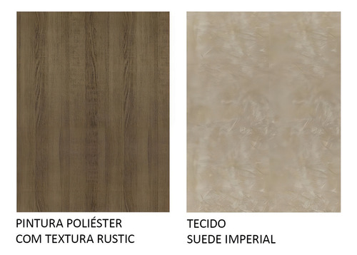 Mesa de comedor de madera con 4 sillas Gisele Madesa Ri, color rústico/imperial