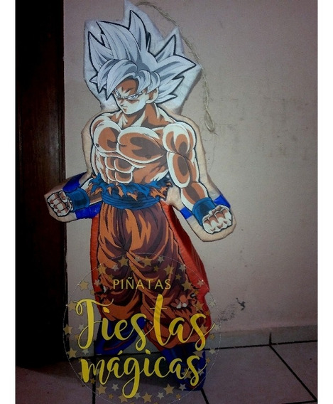 Goku Super Saiyajin Dios Blanco Piñata | Envío gratis