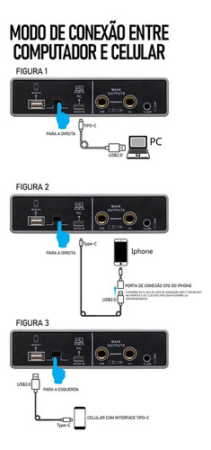 Usb2.0 Interface De Áudio Q-16 Placa De Som Versão 2025