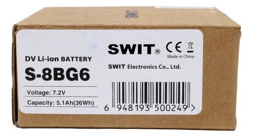 Bateria Dv Li-ion Swit S-8bg6 7.2v 36wh