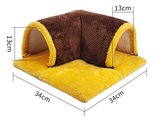 Para Animales Pequeños, Escondite De Conejillo Color Café