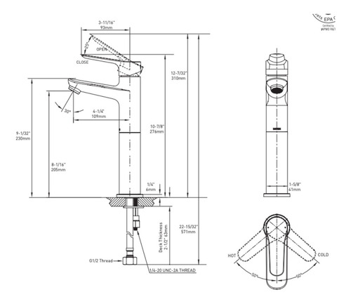 Llave Monomando Para Lavabo Moen Danika Color Plateado 64753 Acabado Cromado