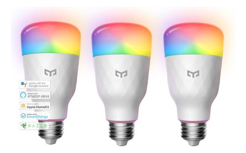 Lampara Led Color Inteligente Yeelight Wifi Homekit Googlex3