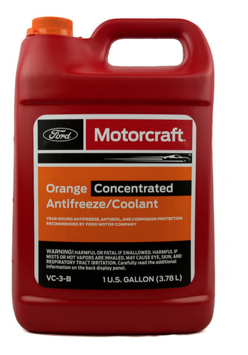 Refrigerante Coolant Vc-3-b Ford Motorcraft Naranja 3,78 Lt