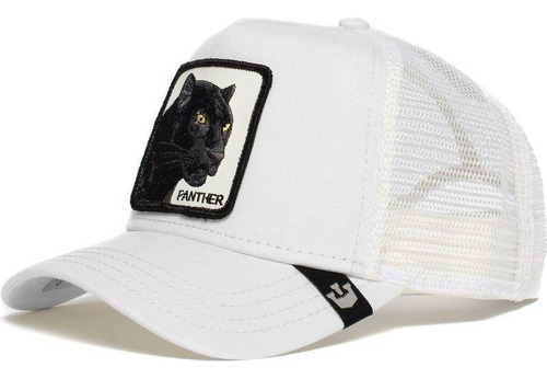 Gorra Animales Trucker Pantera Panther Castillo Blanca Negra