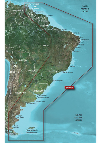 Carta Nautica Garmin Costa Este Sudamerica
