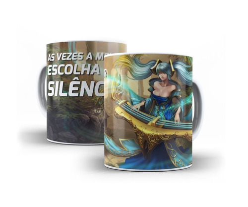 Caneca Personalizada League Of Legends Sona Suporte