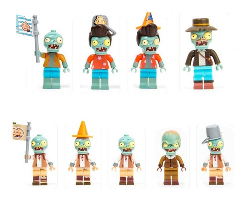 Plantas Vs Zombis Set 5pz Sorpresa (Usado)