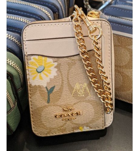 Monedero Tarjetero Coach Original Zip Cardcase Signature