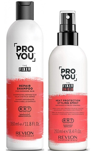 Shampoo 350ml + Protector Térmico Revlon Pro You The Fixer