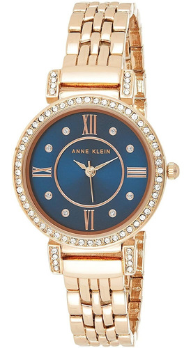 Reloj Mujer Anne Kle Ak/2928nvr Cuarzo Pulso Oro Rosa Just W