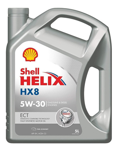 Aceite Shell Sintético 5w-30 Para Bencineros Y Diesel  5l