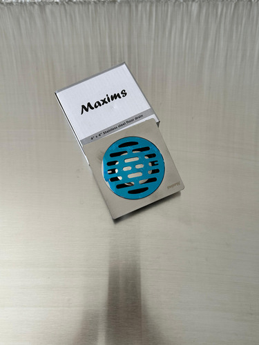 Rejilla Maxims FL10, Coladera De Acero Acabado Satinado, Fácil Instalación.