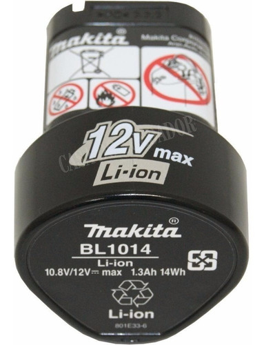 Batería Tubo 12v Li-ion Circuito 1.3 Ah Makita Bl1014