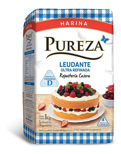 Harina  Leudante 1 Kg Pureza Harinas De Trigo