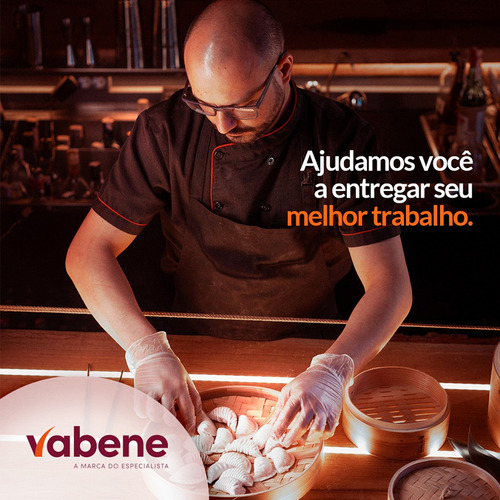 Luvas descartáveis Vabene Viniflex cor preto tamanho G de elastômero termoplástico x 100 unidades