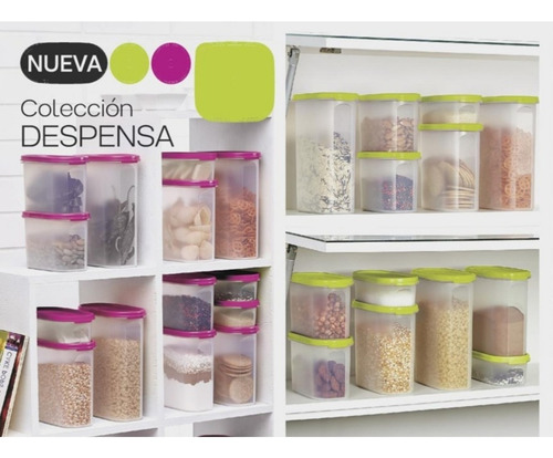 Recipiente Modular Oval #2 1.1 L Para Despensa Tupperware 