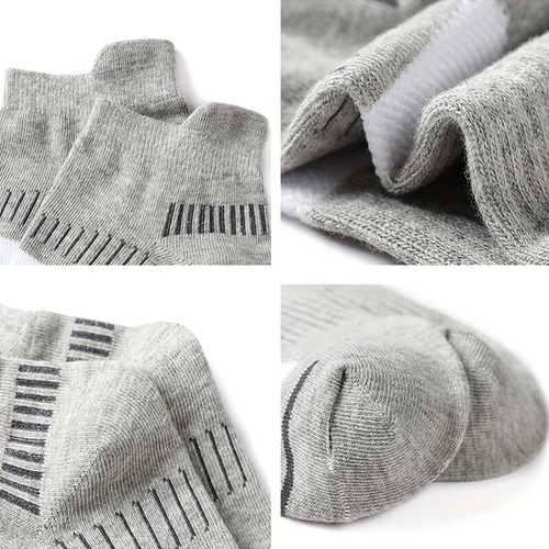 1 Par De Calcetines Tobilleros Transpirables Para Hombre, Co