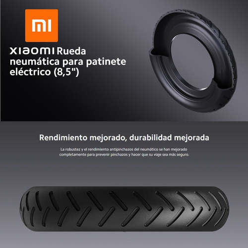 Xiaomi, Llanta Con Neumático De 8.5'' Para Scooter Eléctrica