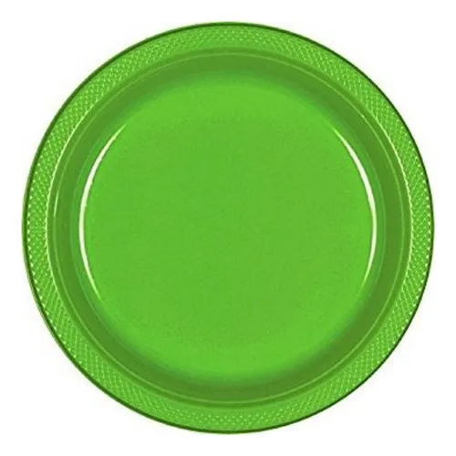 40 Platos Pasteleros 7in Colores Fiesta Pl stico Deseschable