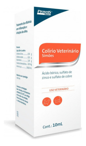 Colirio Veterinario Provet Simoes - 10ml