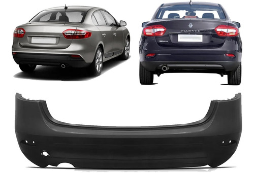 Paragolpe Trasero Fluence 2011 2012 2013 2014 2015 Plastico