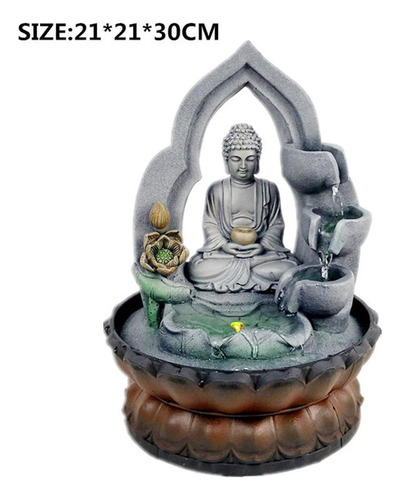 Estatua De Buda Artesanal De Resina, Adornos De Agua Corrien