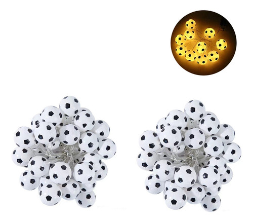 T 2 Cadenas De Luces Led Para Balones De Fútbol, 40 Luces