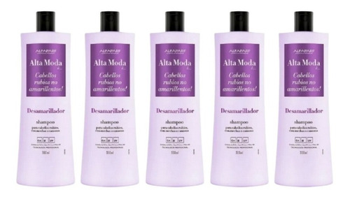 Alfaparf Alta Moda Shampoo Desamarillador X 5 Unidades