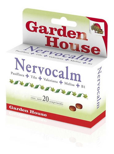 Suplemento Dietario Nervocalm X 20comp. Garden House