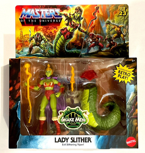 Lady Slither Motu Origins Mattel Creations Snake Men Queen (Usado)