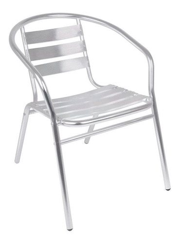 Imagem 1 de 6 de Cadeira Em Alumínio Poltrona Banqueta Mor