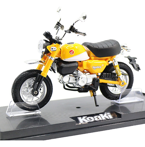 Coleccion Escala Metal Moto Mini Monkey Con Base 1:12